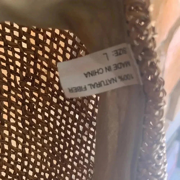 Wicker Look Hat Made with 100% Natural Fibers - Picture 5 of 8